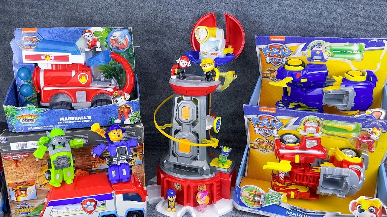 Paw Patrol Toys Unboxing ASMR |Paw Patrol Lookout Tower And Vehicle Box Collection🐾