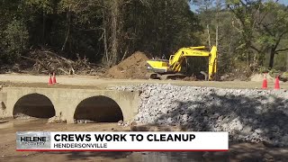 Residents in Hendersonville continue cleanup and recovery following Helene