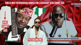This is why Patoranking bowed for legendary King Sunny Ade