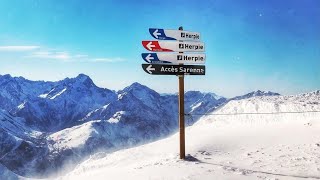The Longest Black Ski Slope In Europe! It is 16km Long! (HD)