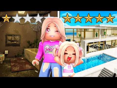 HOTEL 1* vs HOTEL 5* z MAŁĄ AMI na BROOKHAVEN w ROBLOX!