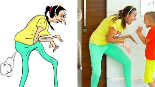 Vlad and Niki Chris funny stories with Toys Drawing Memes | Crazy Funarts