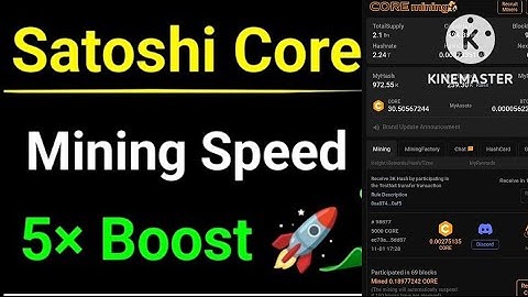 Satoshi Core Mining Speed Boost kaise hote hai//#coremining #crypto #coredao @nekiburvlogs6227