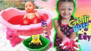 GELLI BAFF SUPER FÁCIL 😍 RENDE MUITO! CLARINHA E MAMÃE BRINCANDO COM GELLI BAFF E OS BRINQUEDOS