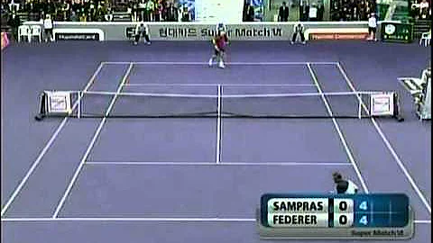 Roger Federer VS Pete Sampras -- Seoul Exhibition 2007 [Highlights]