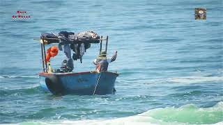 PESCA en bote y spinning con señuelo.  || Boat fishing with bait.