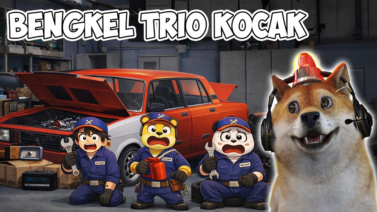 TRIO KOCAK BUKA BENGKEL? HARI PERTAMA BANGKRUT WKWK! - Car Service Together Indonesia