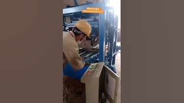Semi automatic block machine QT4-24 testing before delivery #block #machine #bricks