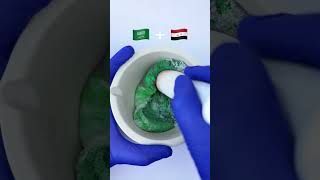 🇸🇦+🇮🇶 = Pan-Arab Unity in sand. ❤️ #kineticsand #asmrcommunity #youtubeshorts