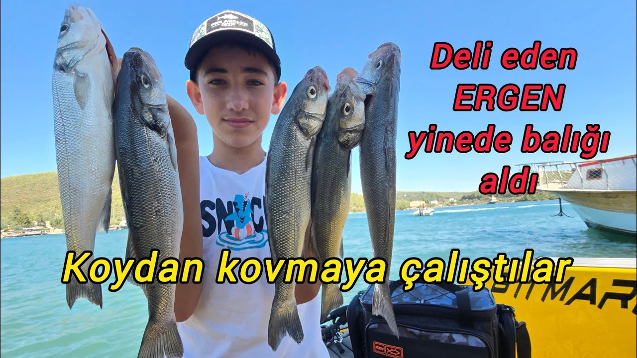 13 yaşındaki AHMET levrek avında