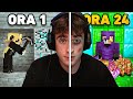 Ho giocato a Minecraft per 24h di fila. (Film Completo)