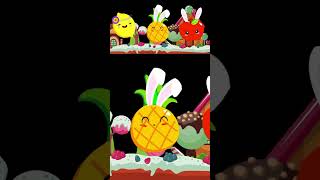 🍍🍋🍏Dancing fruits in candy land 🍭Best sensory video ever! #highcontrast  #Shorts #baby screenshot 2