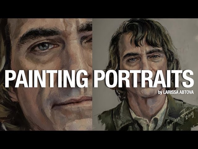 Painting Portraits in Oil - Oilportrait of Joaquin Phoenix (Joker)