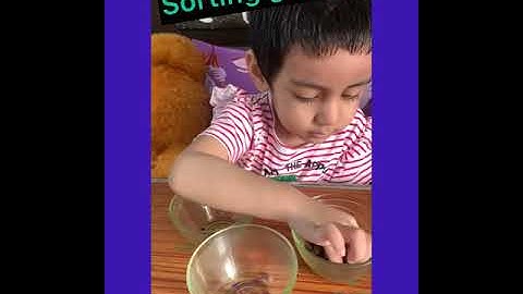 Grains sorting  . Fine motor skill  .