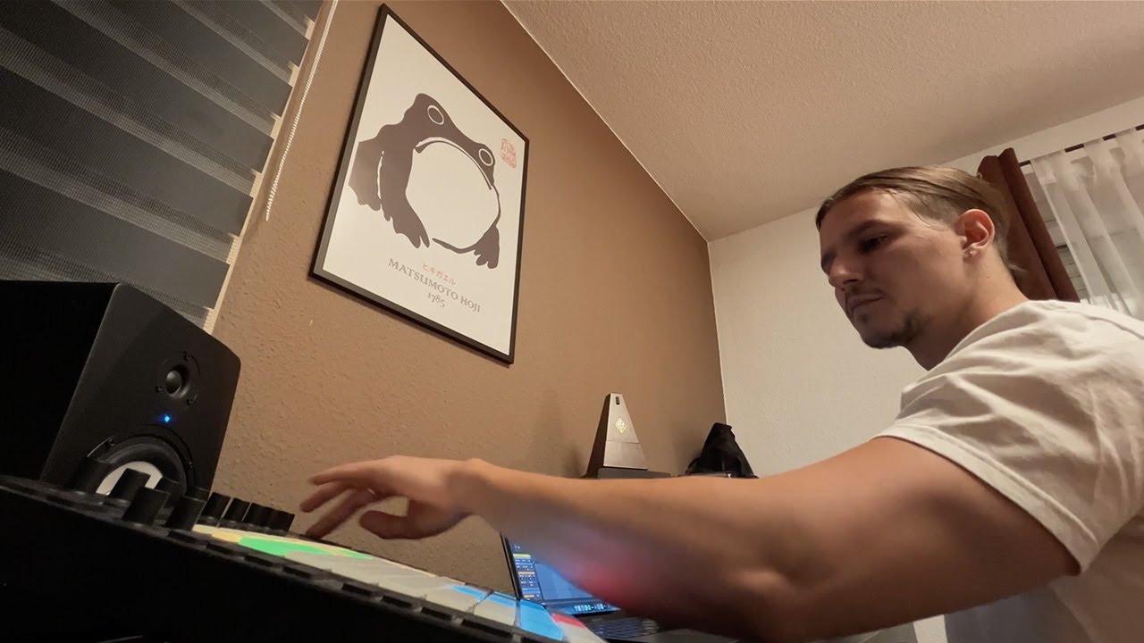 Live Set Jam [Korg Electribe R MKII & Ableton Push] - YouTube