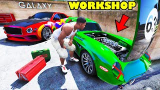 Franklin Become Mechanic And Upgrade New Ultra Luxury Workshop in GTA 5 | SHINCHAN and CHOP