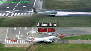 British Airways Flight 38 Animation Vs Real Life