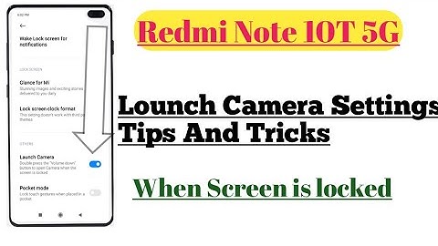 Redmi Note 10T 5G || Lounch Camera Settings 📸 How To Use
