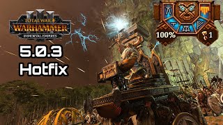 Age of Reckoning Changes, Good and Bad, 5.0.3 Hotfix - Total War: Warhammer 3 Immortal Empires