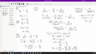 Integrated Math 3 4 4 Solving Rational Functions
