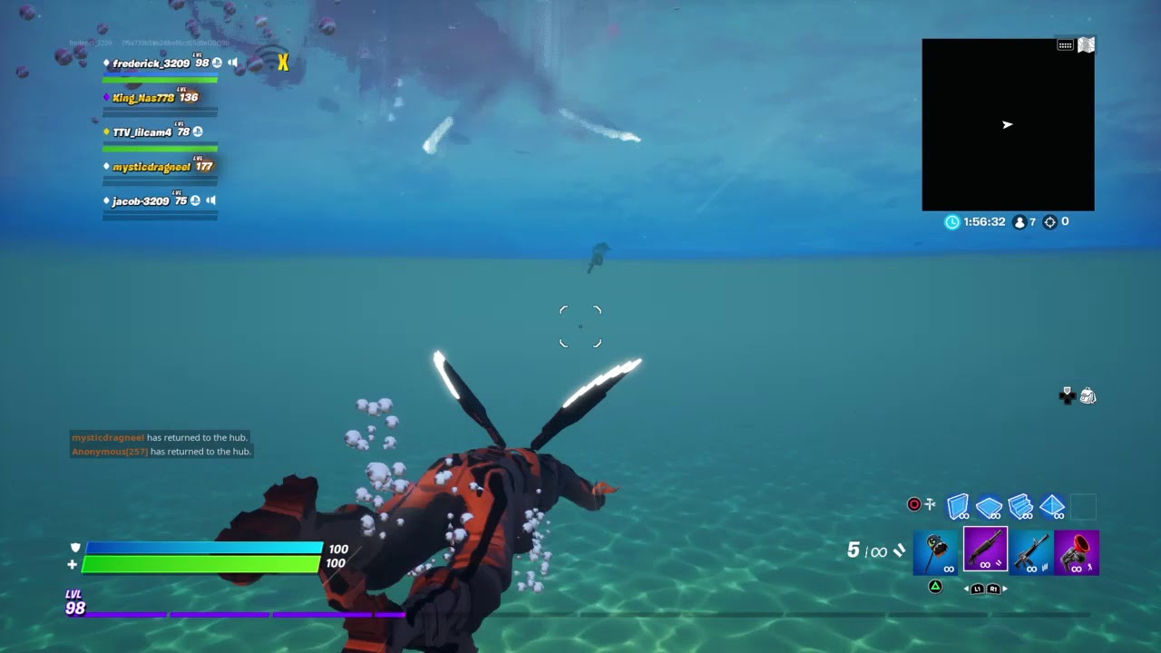 Fortnite Fred swimshot
