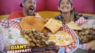 WE COULDN'T BELIEVE THIS BREAKFAST CHALLENGE | MANVFOOD | MOLLY SCHUYLER 