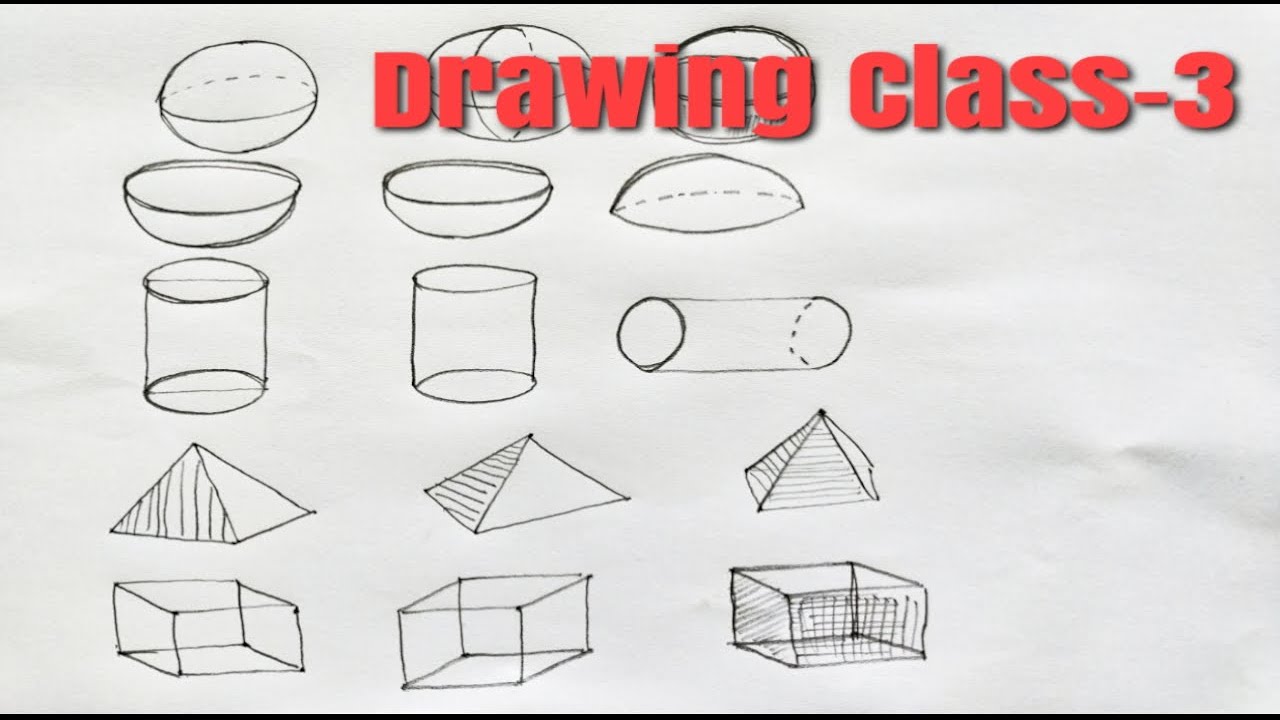 3d pencil sketch drawing step by step