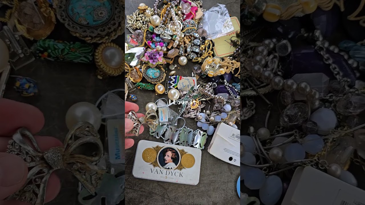 “Vintage sparkle, fabric fables, and a well-earned doughnut break. Priorities in perfect order.”