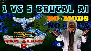 1 vs 5 Brutal AI | Red Alert 2 YR | Stormy Weather + Superweapons | Practice Games