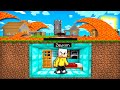 CASA SICURA di DIAMANTE contro TSUNAMI di LAVA in MINECRAFT