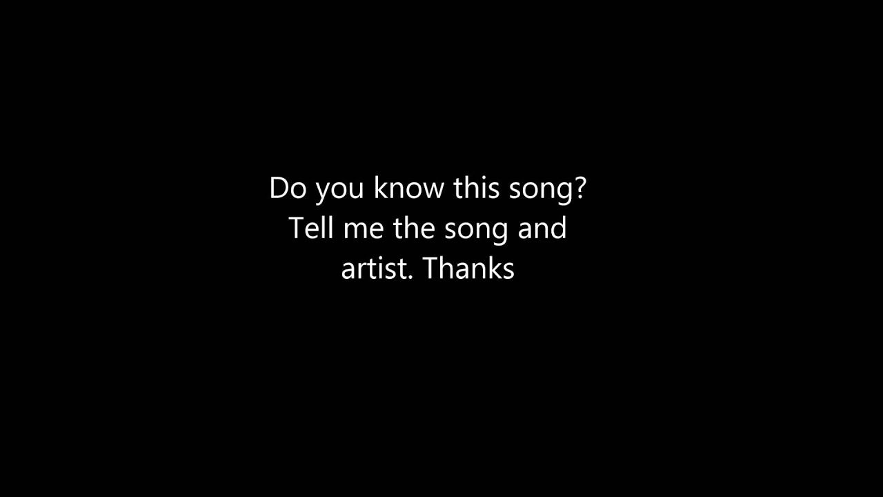 Do you know this song? - YouTube