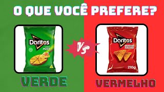 O QUE VOCÊ PREFERE?? COMIDAS VERDES 💚 OU COMIDAS VERMELHAS❤️