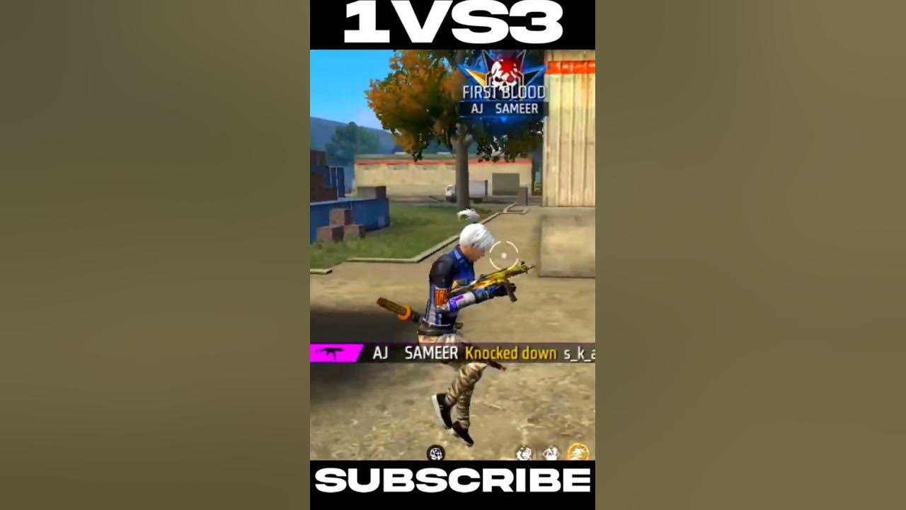 Free fire unbelievable 1v3 clutch gameplay with mp40 