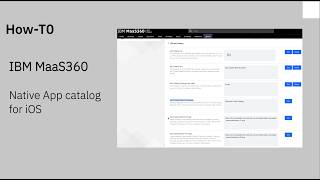 Ibm Maas360Native App Catalog For Ios
