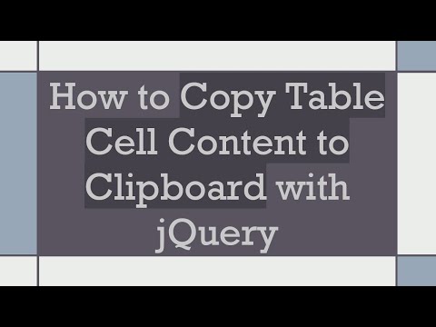 How to Copy