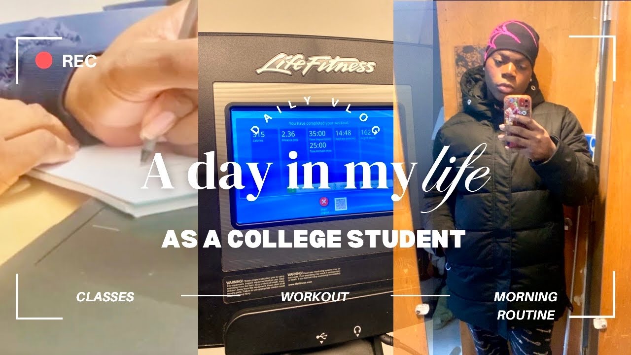 A Day In My Life As A College Student | classes, Workout, Morning ...