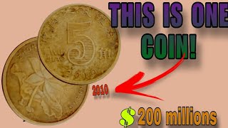 5 cents wujaio china zheongguo renmin of coin 2010.