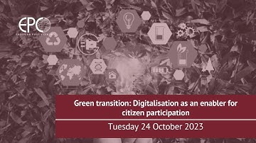Green transition: Digitalisation as an enabler for citizen participation