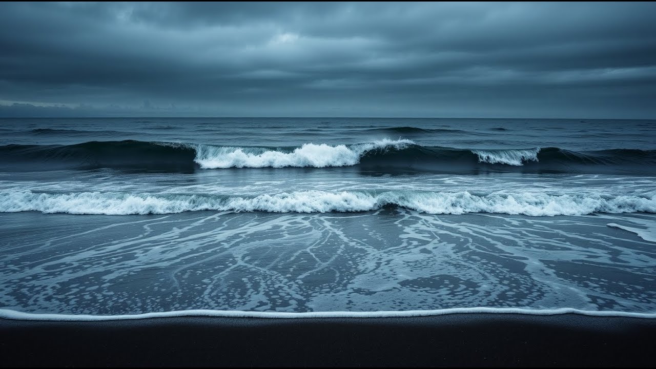Listen 11 Hours Big Ocean Waves for Deep Relaxation & Sleep Calm Sea Motion for Midnight Serenity