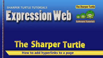 Expression Web - How to add hyperlinks to a web page