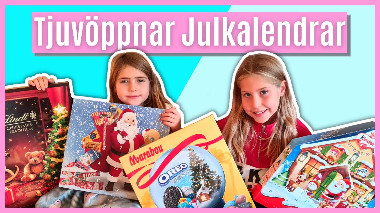 JULKALENDER! VI ÖPPNAR ADVENTSKALENDRAR MED CHOKLAD OCH GODIS! VLOGG