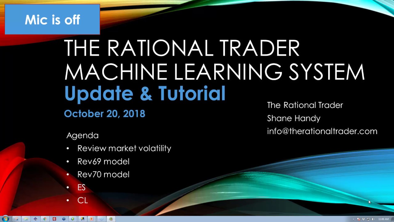 Machine Learning update: review current market volatility - YouTube