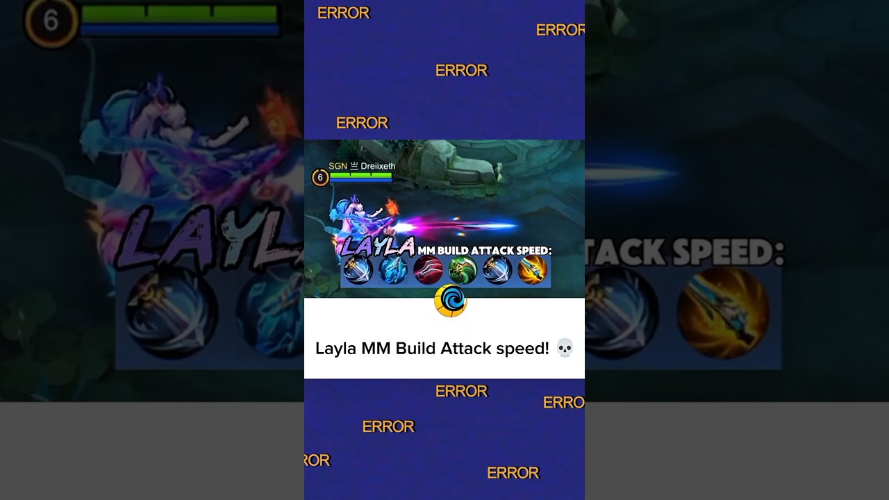 Layla mm build attack speed🤯 