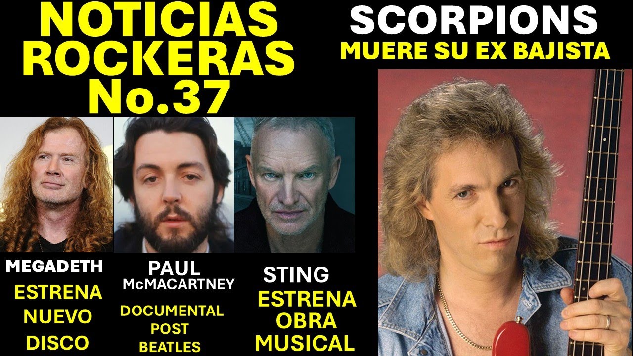 NOTICIAS ROCKERA #37 Enero 2026 Scorpions de Luto, Paul McCartney Revela su Historia,