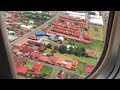 Landing at Juan Santamaría Airport, Costa Rica.