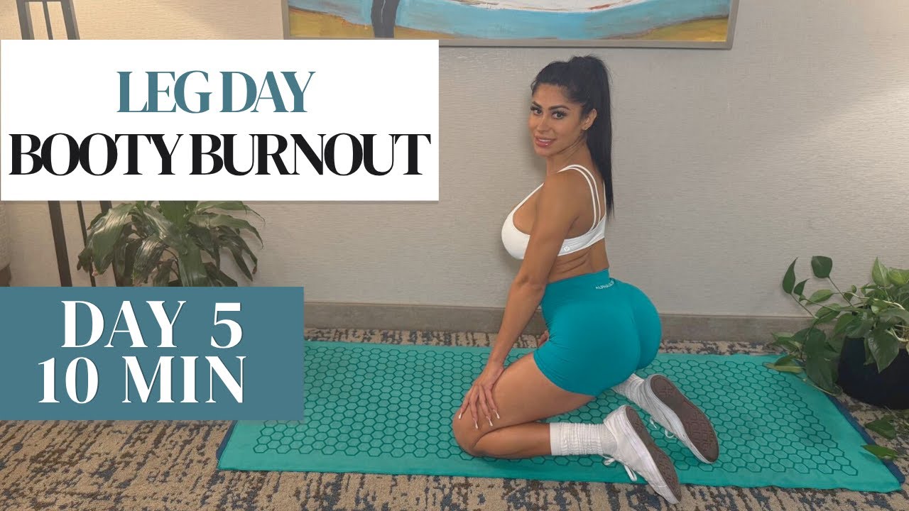 Day 5 – Booty Burnout 🍑 Intense Glute Workout | 10 Min Home Routine (No Equipment)