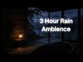 Rainy Night Ambience 🌧️ Dark Room by the Lake, Mountain Rain Sounds for Sleep & Relaxation (3 Hours)