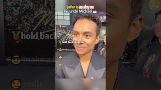 Jafar is as shy as his uncle Michael🥰#MichaelJackson#JaafarJackson