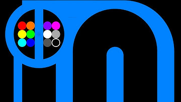 12 Color Marble Race ASRM in Algodoo