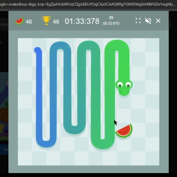 How To Get 87 Apples In Snake Google Snake Small Map COMPLETED!!! (87 apples, 2:35:925) - YouTube